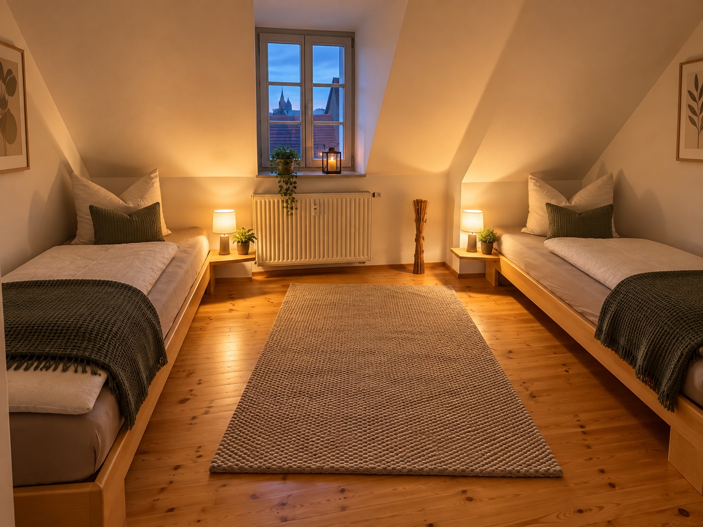 Schlafzimmer im Brix-Apartment – Apartment Naumburger Dom