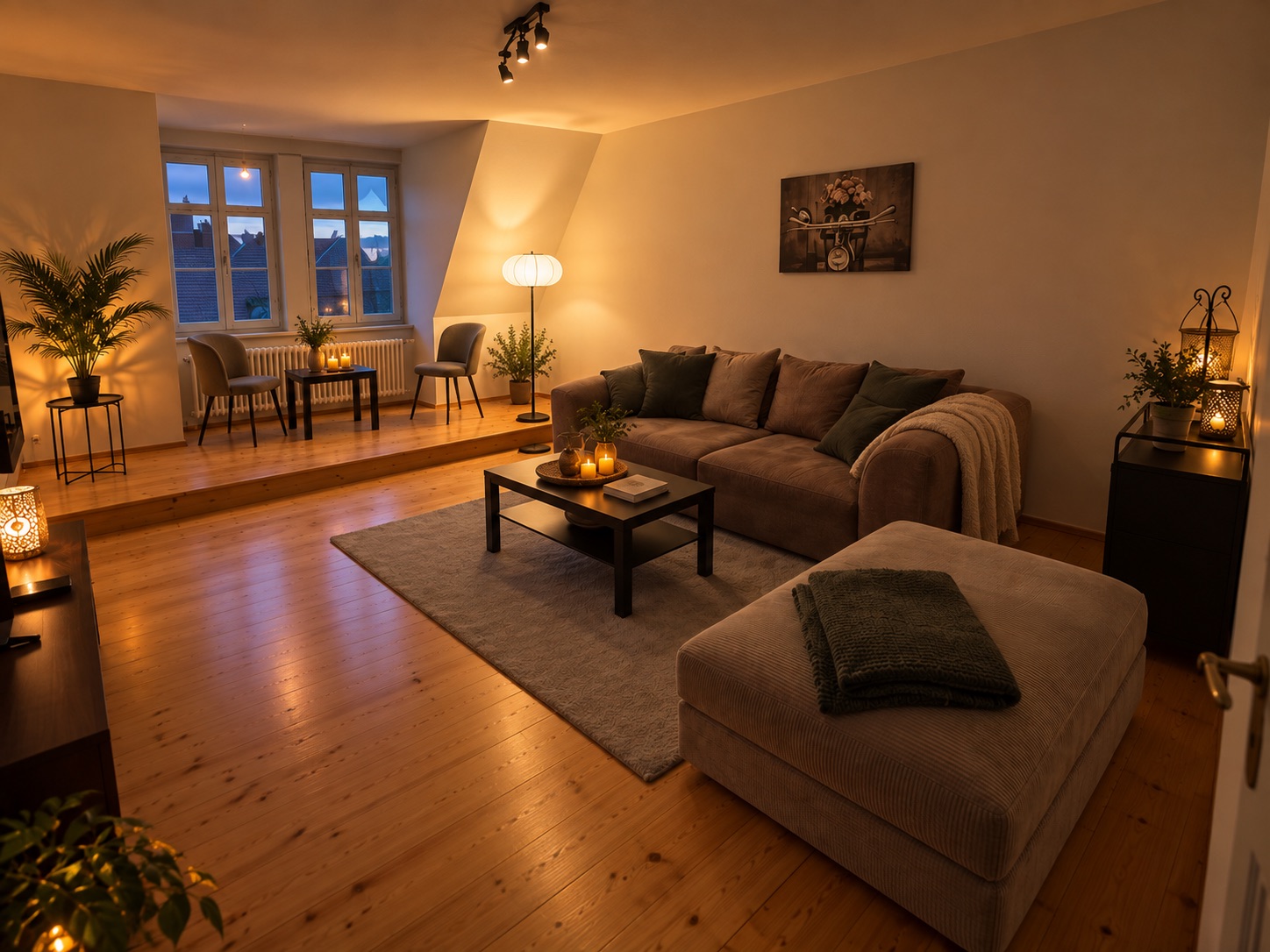 Wohnzimmer im Brix-Apartment – hotel saale unstrut